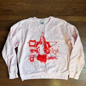Olivia Rodrigo all American girl Pink Graphic Sweater